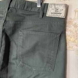 Patagonia IronClad Organic Cotton Green Straight Leg Pants 38x32" Gorp Casual